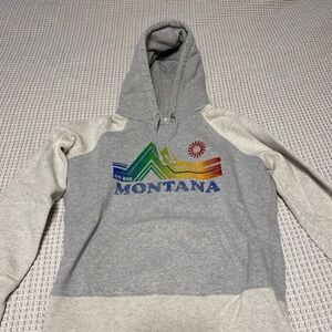 Gray Montana Graphic Hoodie